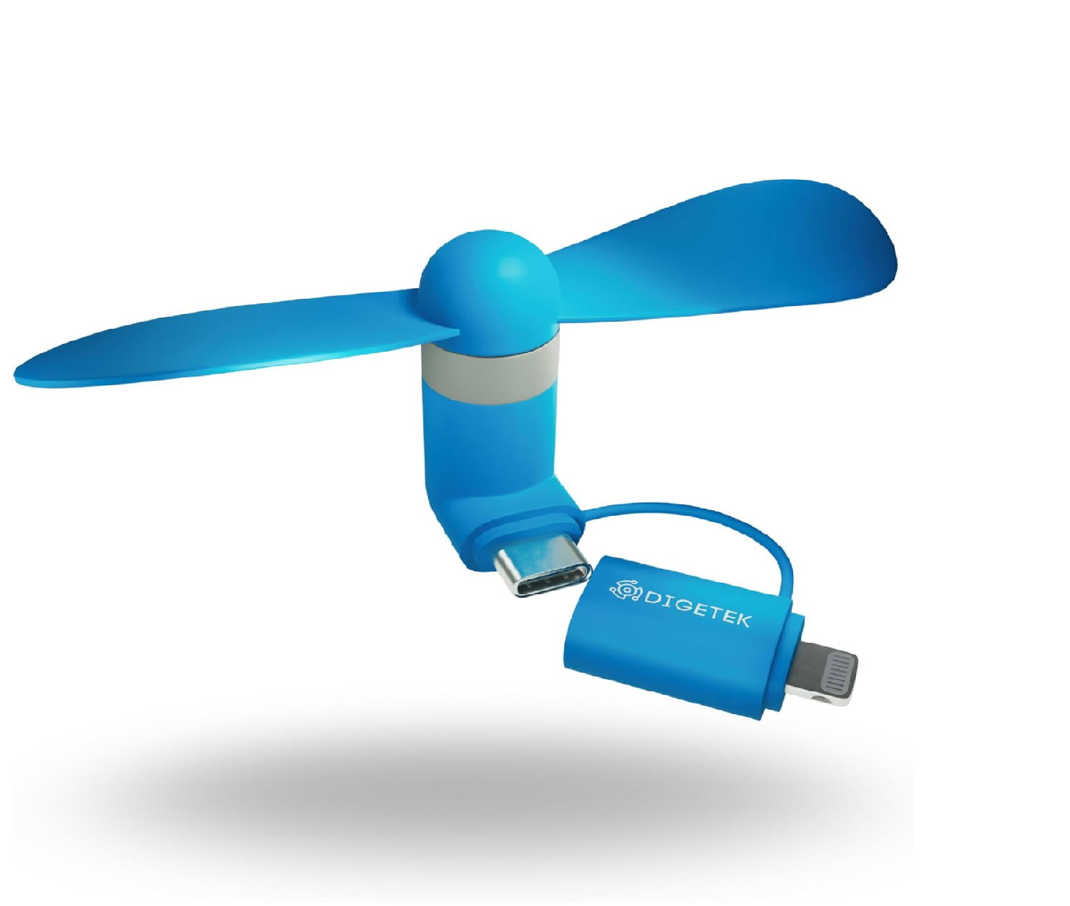 USB-C & Lightning Smartphone Cooling Fan, Pocket-Size, Ultra-Quiet