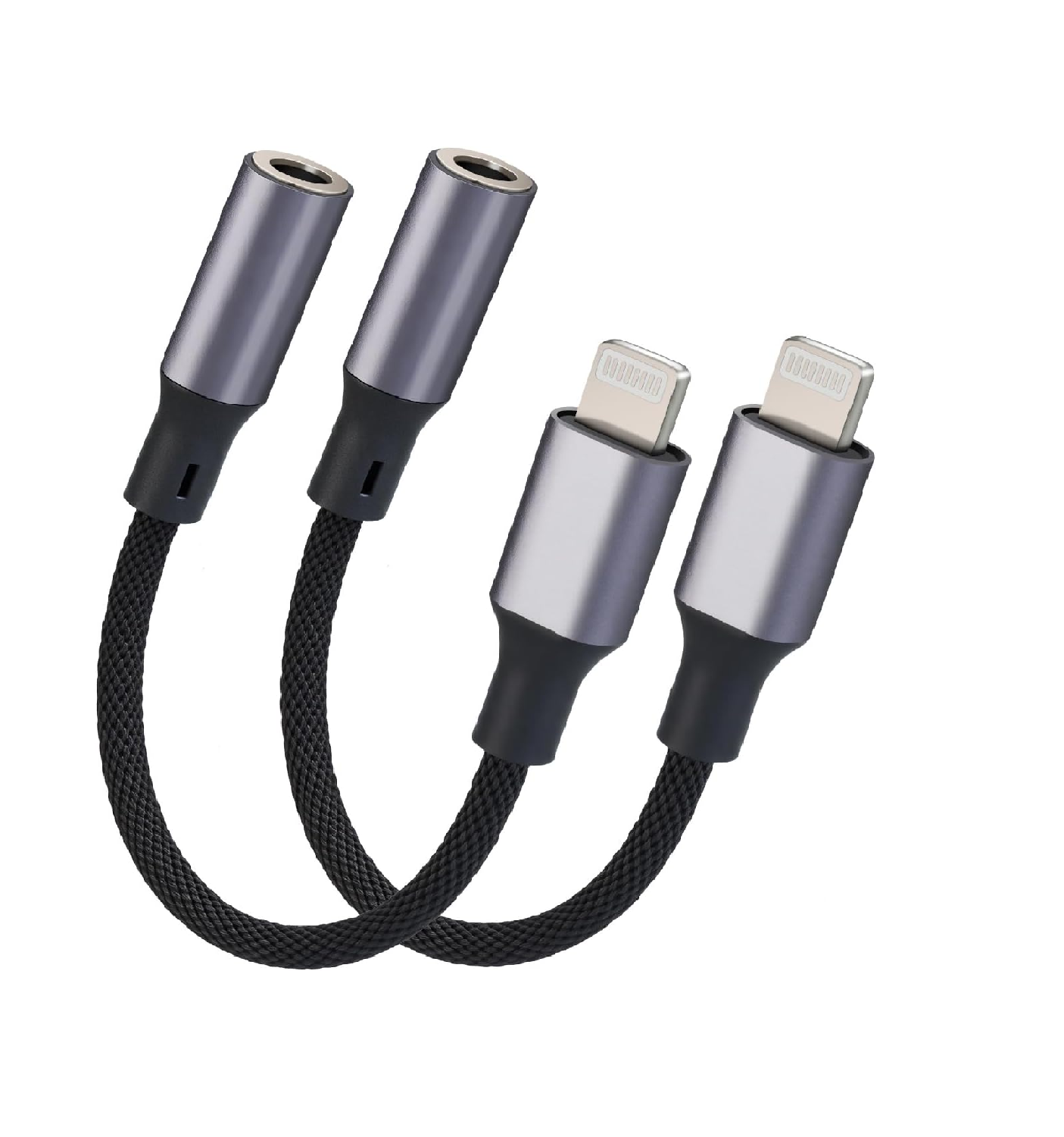 Lightning to 3.5mm Headphone Jack Adapter 2 Pack