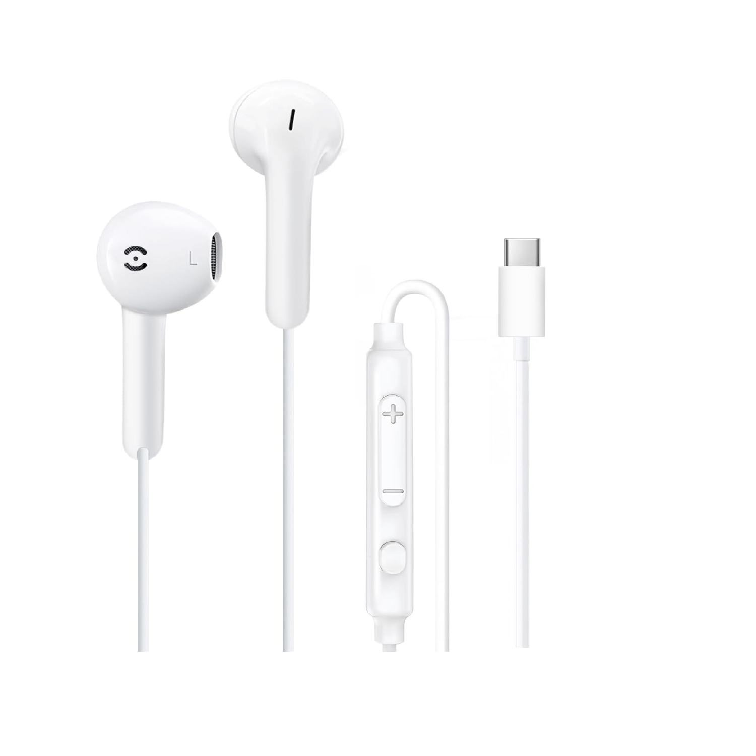 USB-C Wired Earbuds for iPhone 17/16/15 Pro Max, Type-C Headphones