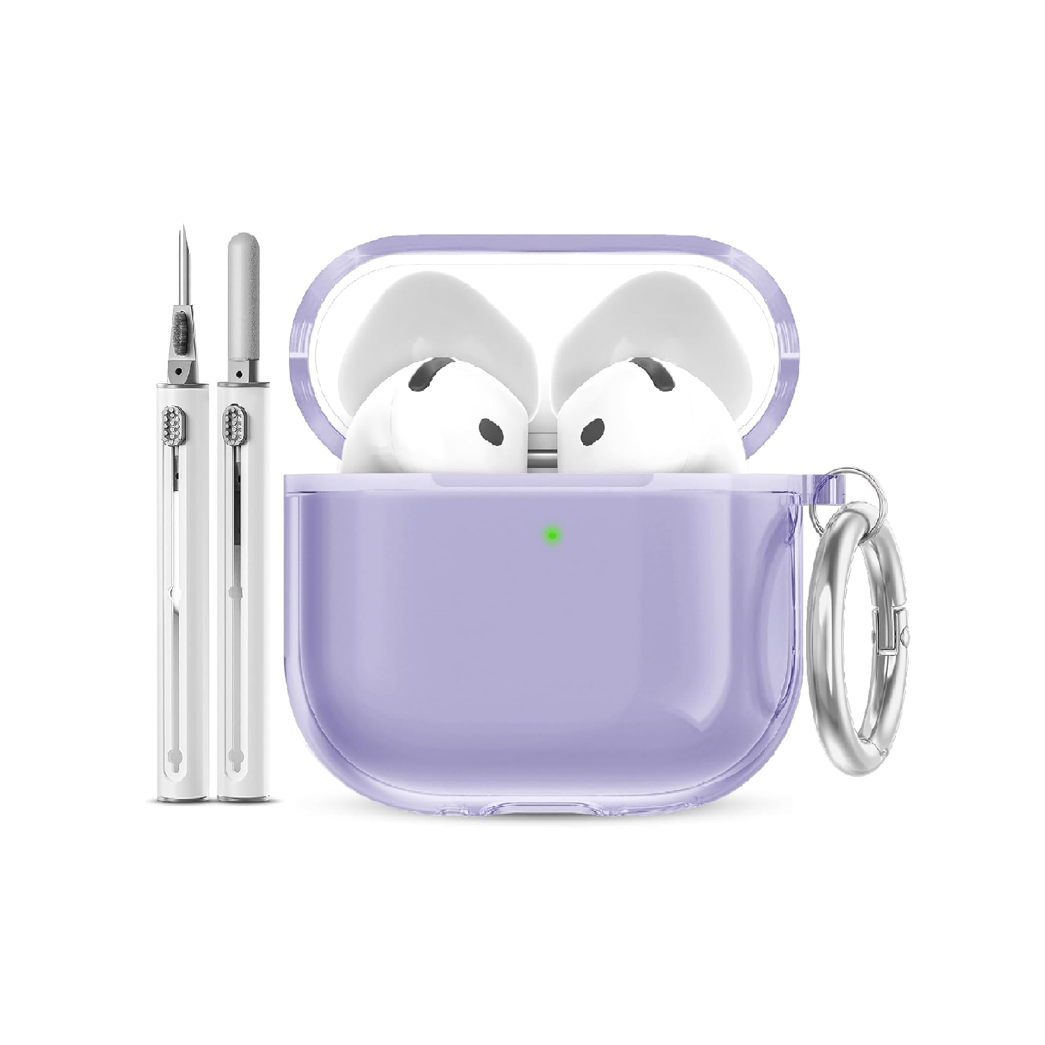 EQD AirPods 4 Case 2024 | Clear Soft Shockproof Cover with Charging