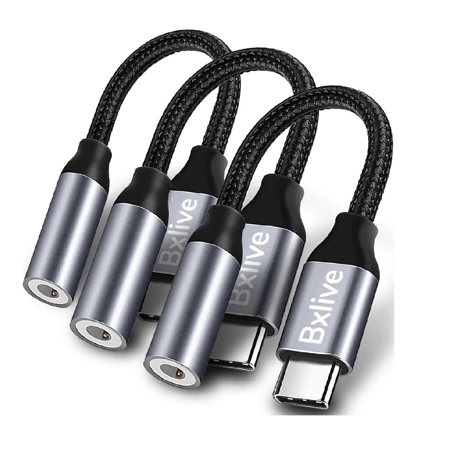 USB-C to 3.5mm Headphone Jack Adapter 2-Pack Digital Audio Aux Converter