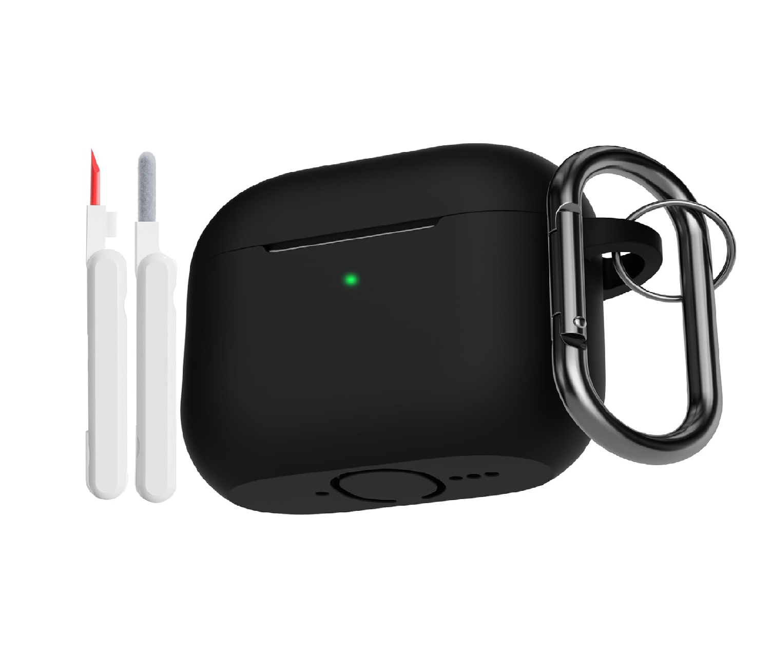 AirPods 4 Case 2024 with Cleaner Kit, Shockproof Silicone Cover, Green