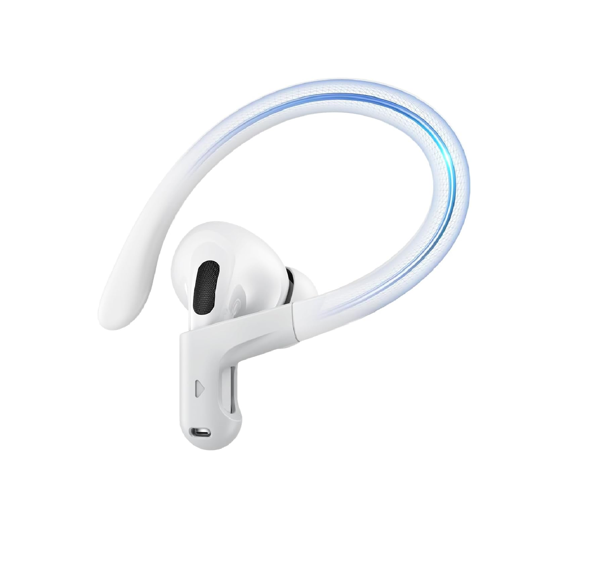 Gcioii Titanium Alloy Ear Hooks for AirPods Pro 3/2 & AirPods 3, White
