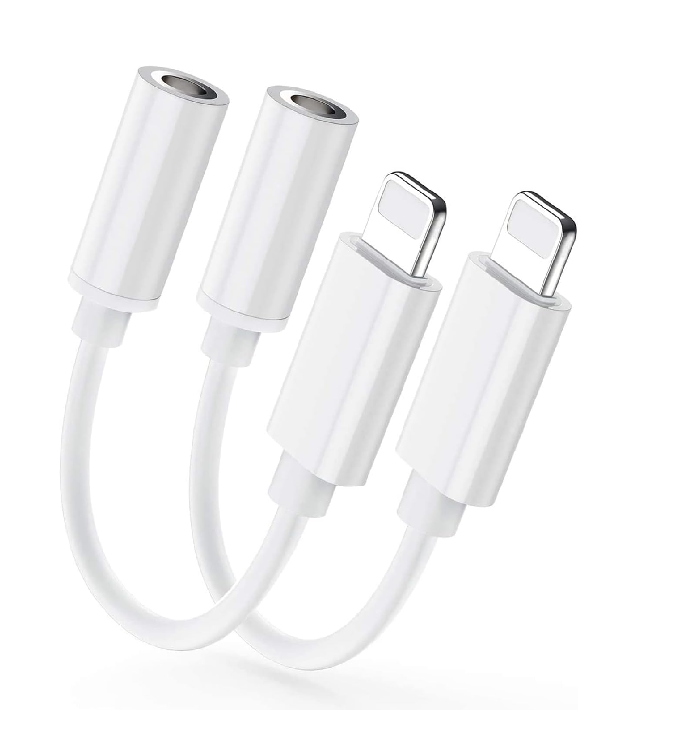 Lightning to 3.5mm Headphone Jack Adapter 2 Pack