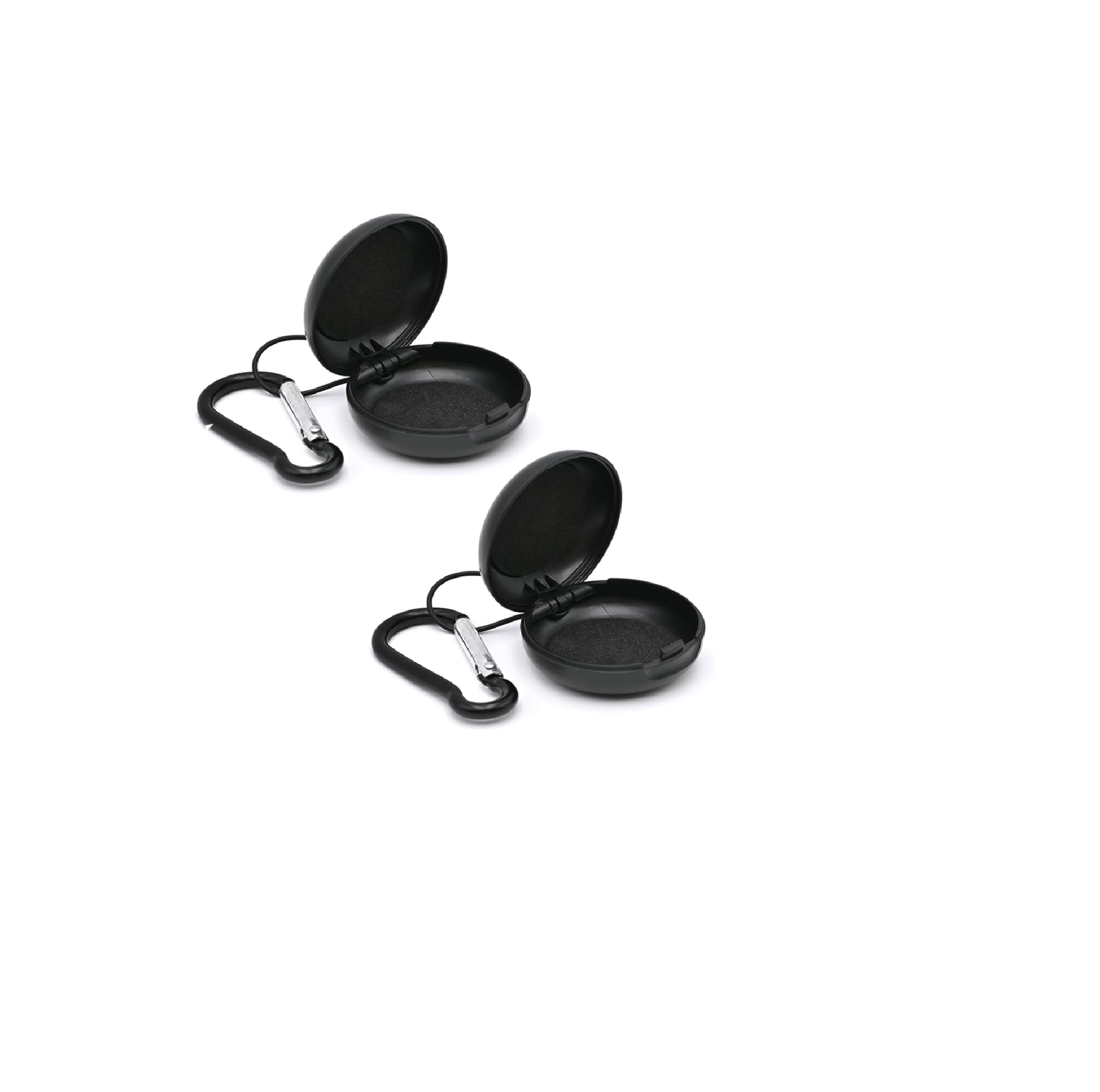 Portable Earplug Case with Keychain Loop Travel Storage Organizer