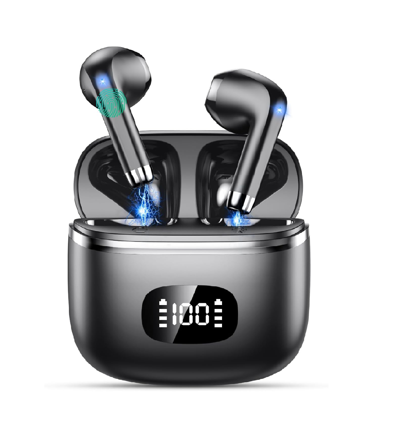 Bluetooth 5.3 Earbuds ENC Noise Canceling HiFi Stereo 40H Playtime