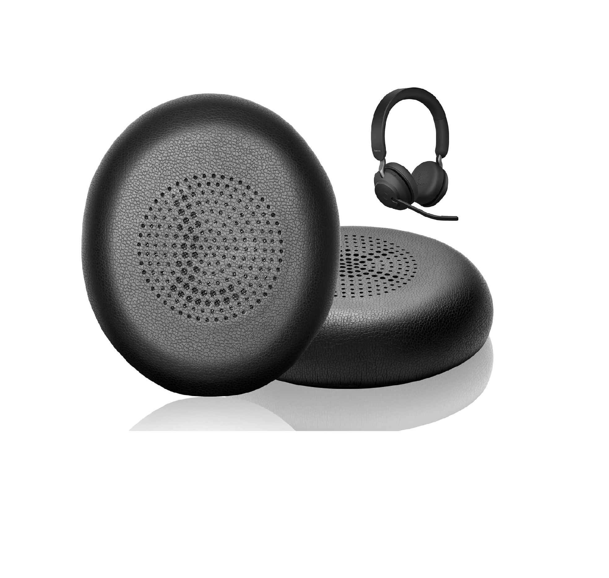 Jabra Evolve2 65/40/Elite 45h Replacement Earpads Soft Leather Black