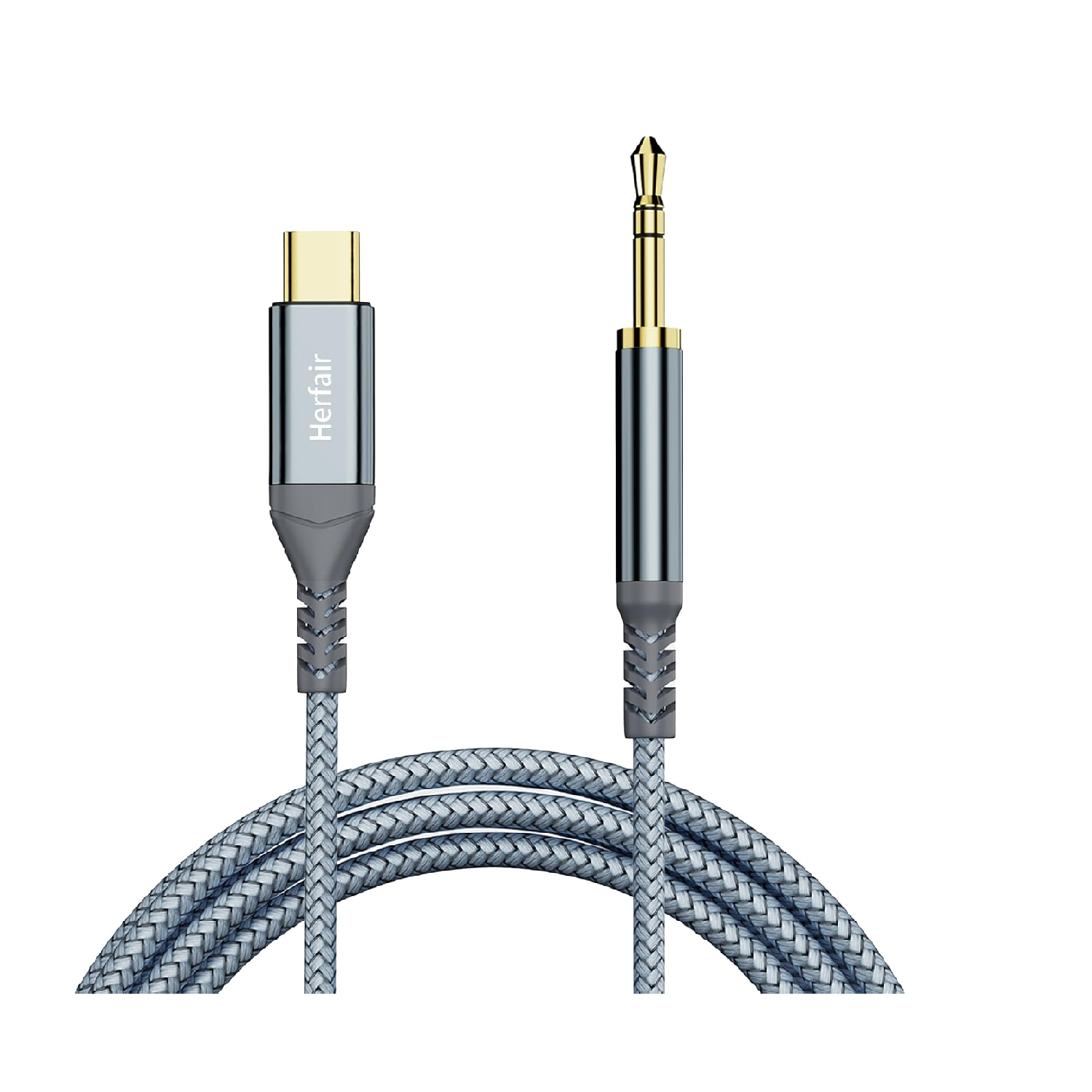 Premium USB-C to 3.5mm AUX Audio Cable 1.2M for Car Stereo, Headphones, Speakers & Smartphones Compatible with Galaxy, iPad & Huawei