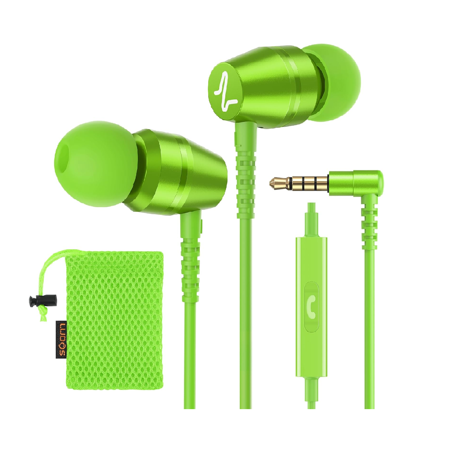 Ludos OMNITONE Wired Earbuds with Mic | Noise Isolating 3.5mm Jack, 5Y
