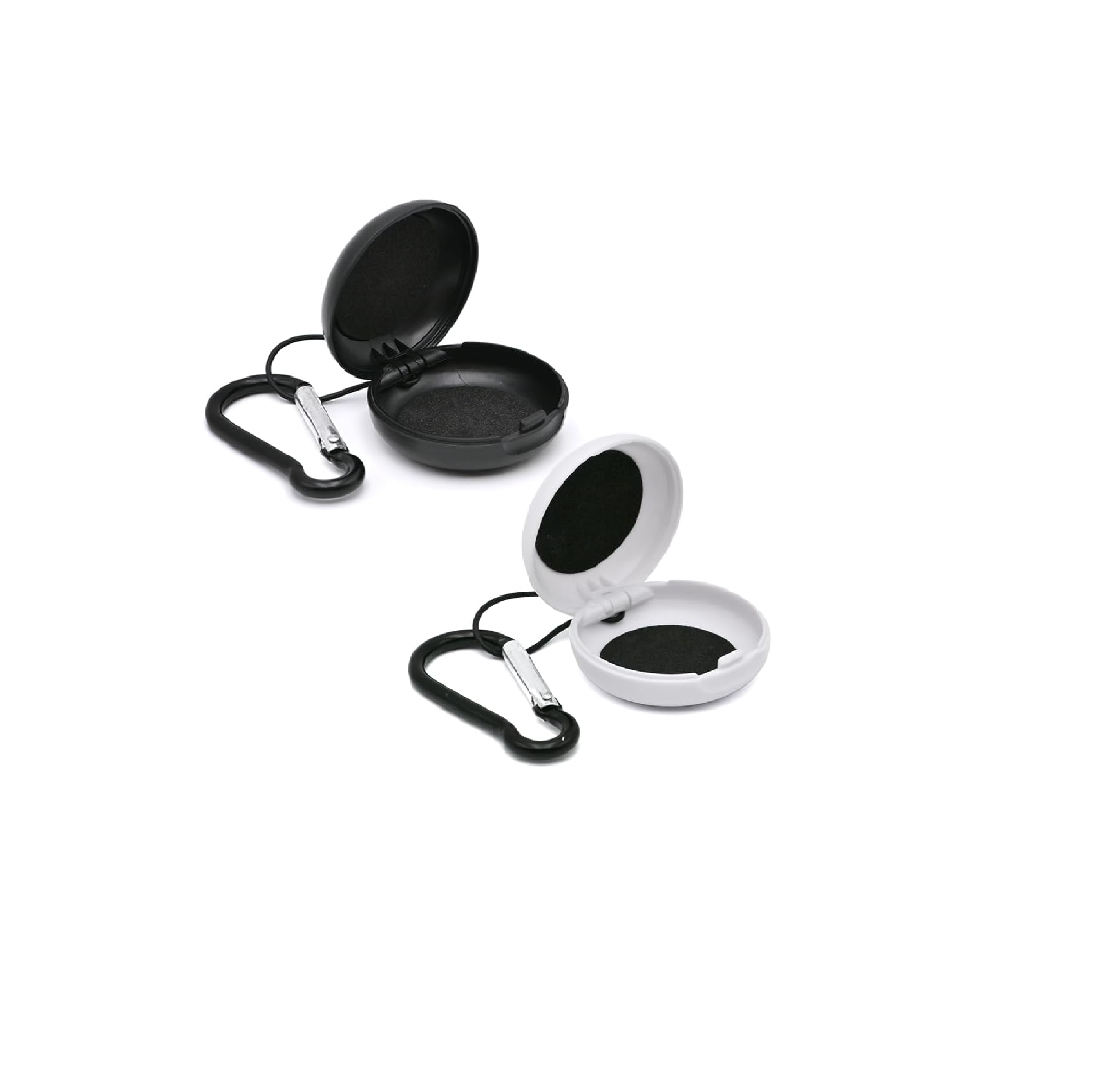 Portable Earplug Case with Keychain Loop Travel Storage Organizer