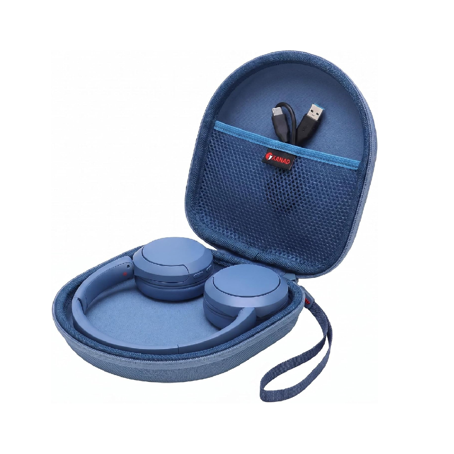 Hard Headphone Case for Sony WH-CH520/CH510 Travel Storage Blue Cover!