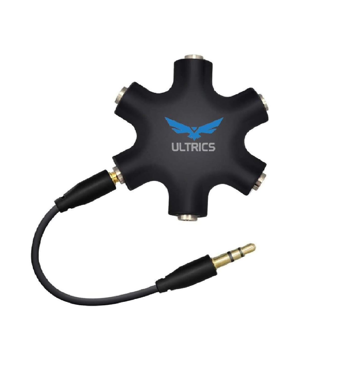 ULTRICS 5-Way Headphone Splitter, 3.5mm Audio Sharing Adapter