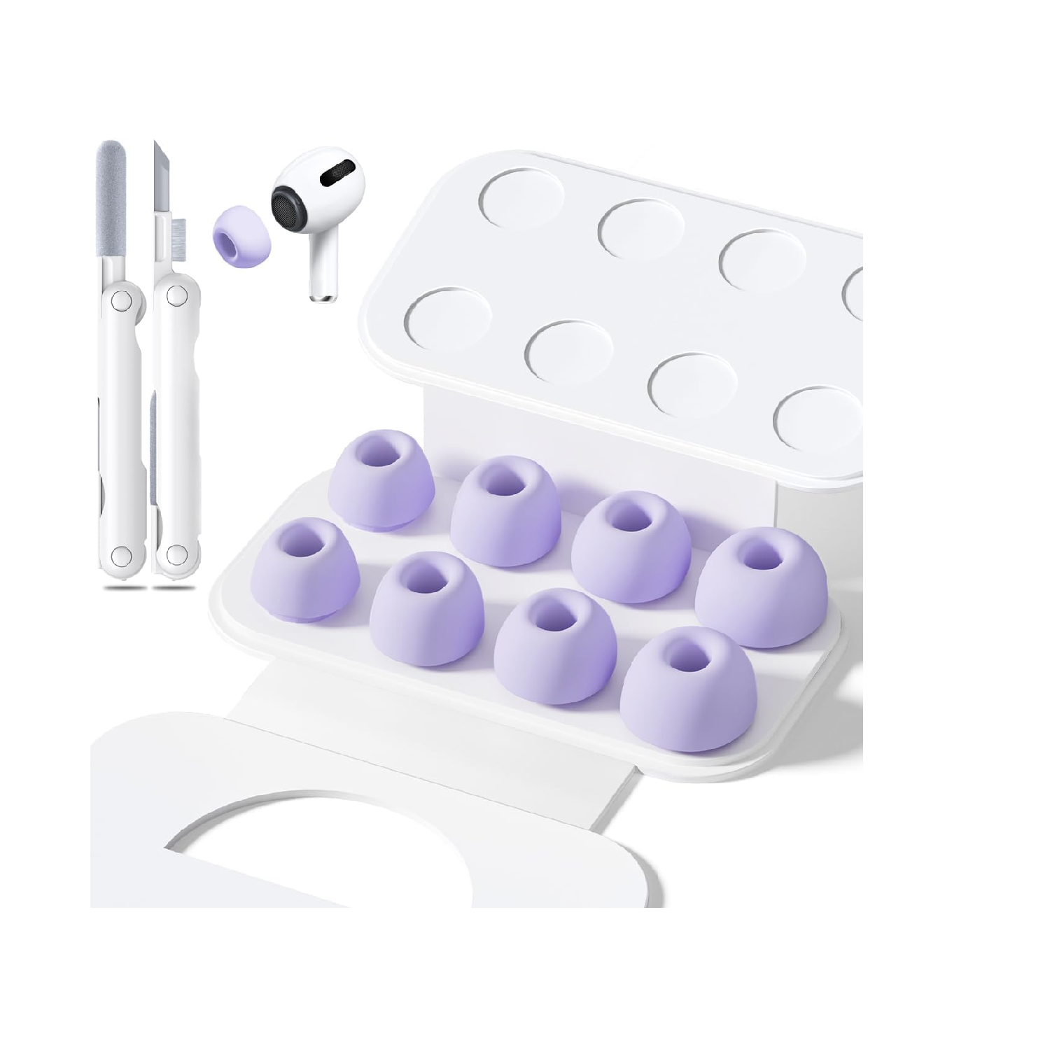 AirPods Pro Ear Tips 4 Pairs XS/S/M/L, Noise Reduction Silicone Tips