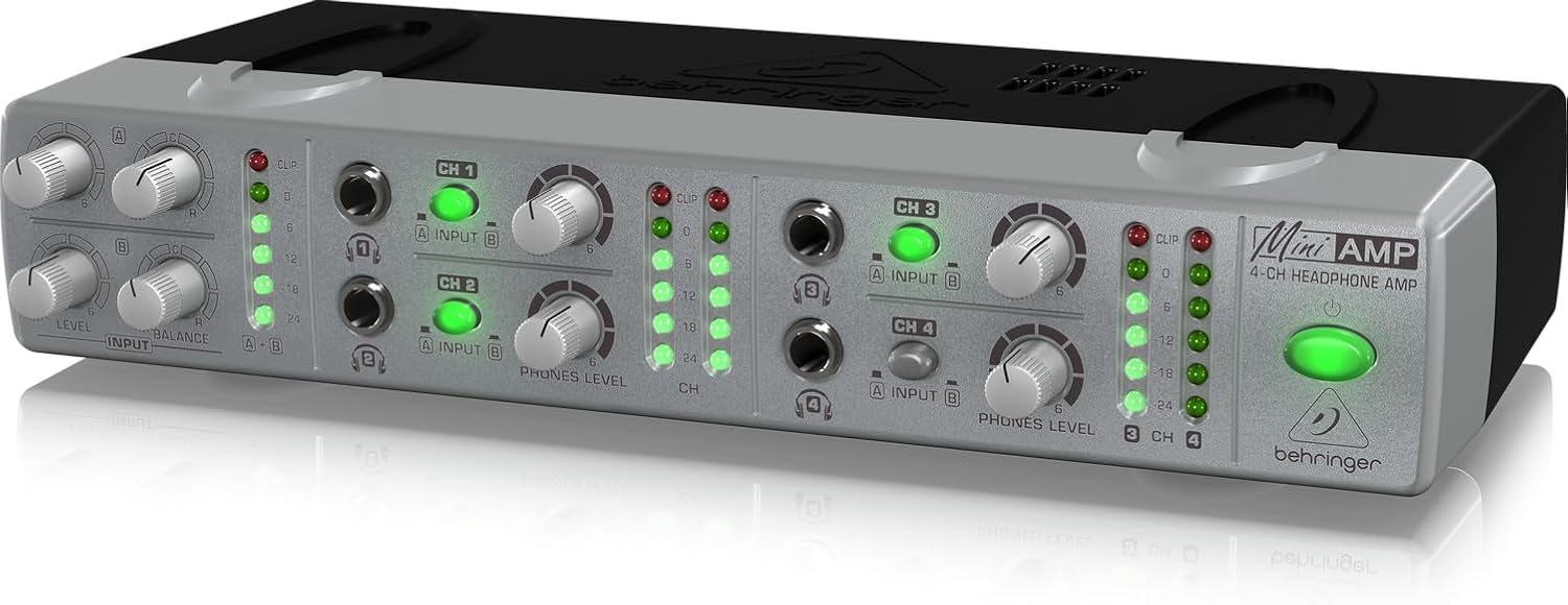 Behringer AMP800 V2 Ultra-Compact 4-Channel Headphone Amplifier