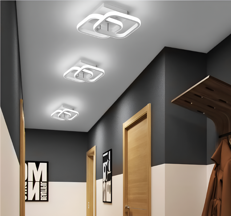 Picture of 22W Modern LED Chandelier Ceiling Light - Elegant Pendant Lighting for Living Room & Bedroom